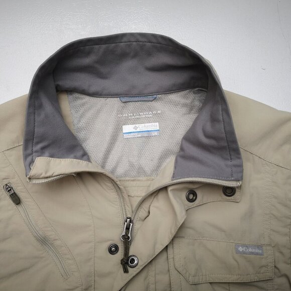 Columbia Men's Size Large Light Tan Omni Shade Sun Protection Vest - Picture 3 of 11
